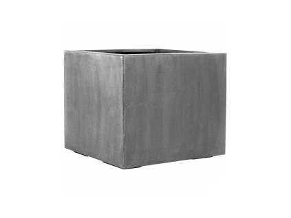 Moderní květináč Fiberstone Jumbo Square Grey