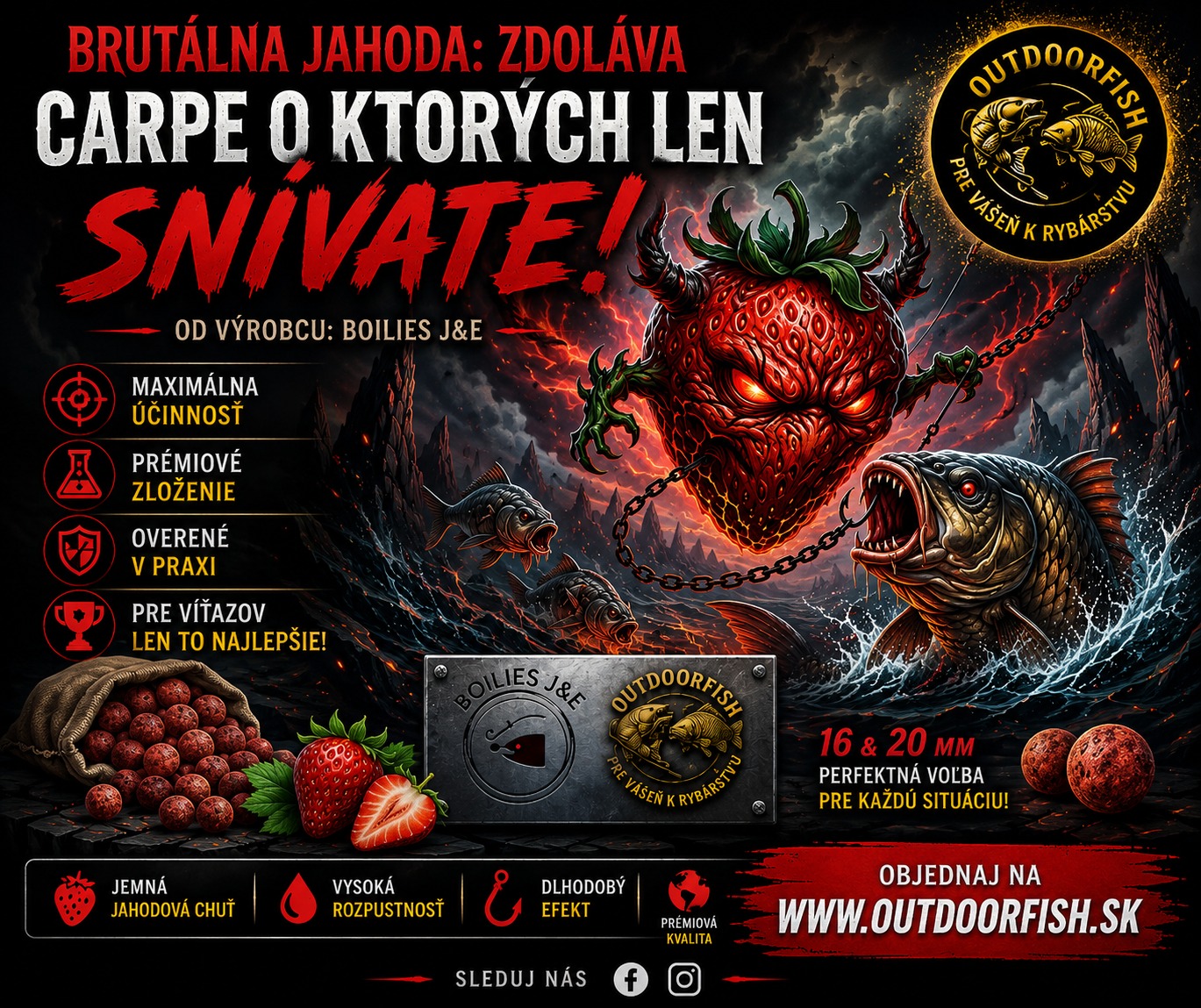 Brutálna jahoda od Boilies J&E