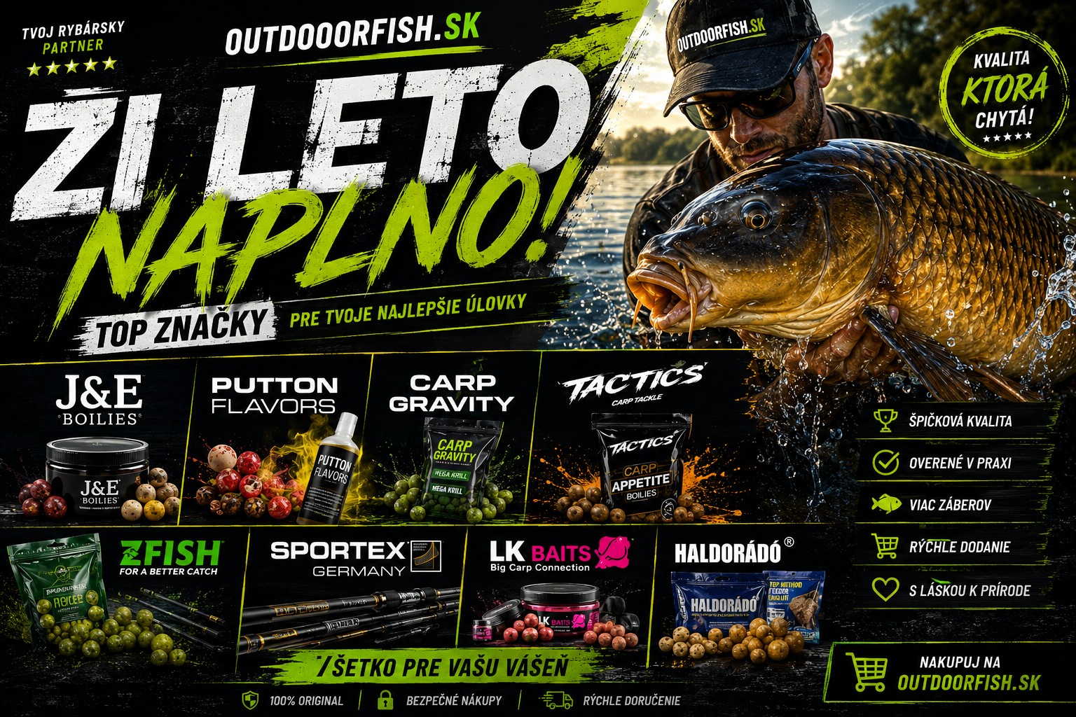 Letná sezóna na OutdoorFish.sk začína naplno!