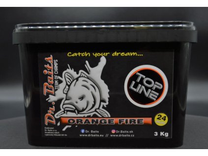 DR. BAITS Boilies ORANGE FIRE (Varianta 24mm/3kg)
