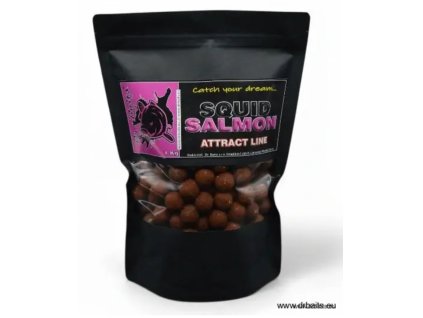 DR. BAITS SQUID SALMON BOILIES ATTRACT (Varianta 24mm/3kg)