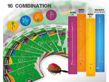 ZFISH Návazec Method Feeder D-RIG 5 ks (Varianta P01278-4)