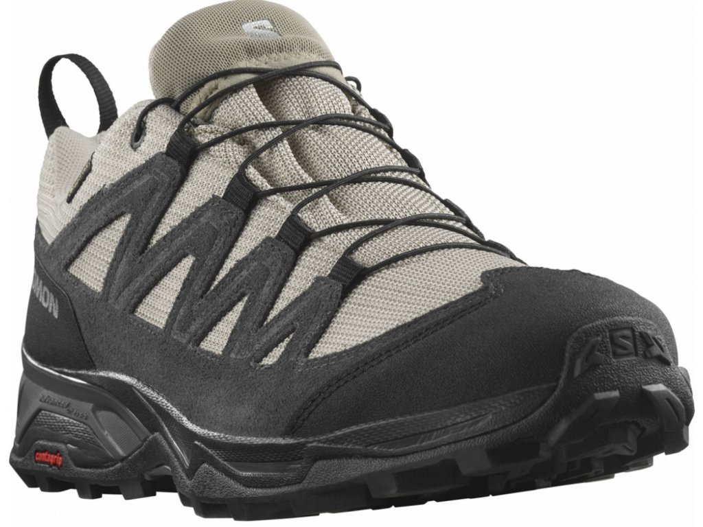 SALOMON X Ward Leather Gtx Vintage Kaki black pewter