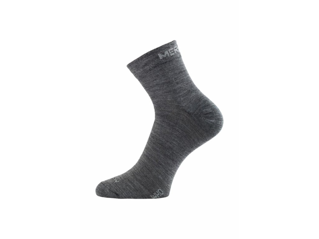Lasting WHO 800 šedá merino ponožka