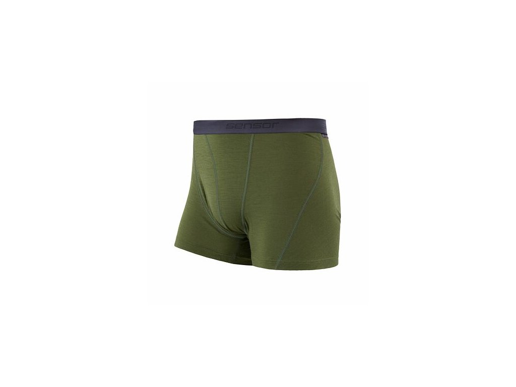 SENSOR MERINO ACTIVE pánské trenky safari