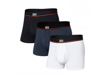 saxx m nonstop stretch cotton trunk 3pack 22b sax sxpp3jt black deep navy white 1