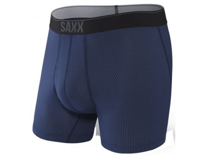 Saxx QUEST QDM BOXER BRIEF FLY midnight blue II  boxerky