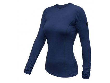 SENSOR MERINO ACTIVE dámské triko dl.rukáv deep blue