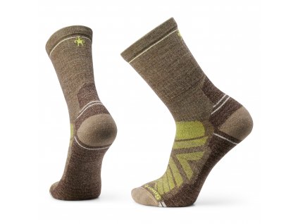 Smartwool HIKE LIGHT CUSHION CREW military olive-fossil  ponožky