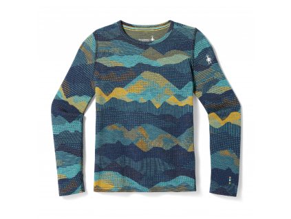 Smartwool K CLASSIC THERMAL MERINO BL CREW B blueberry mtn scape