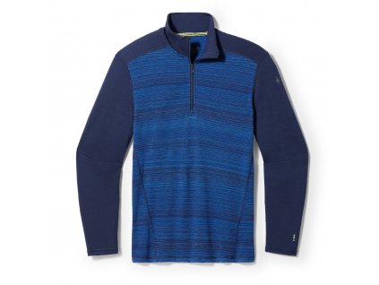 Smartwool CLASSIC THERMAL MERINO BL 1/4 ZIP B deep navy color shift