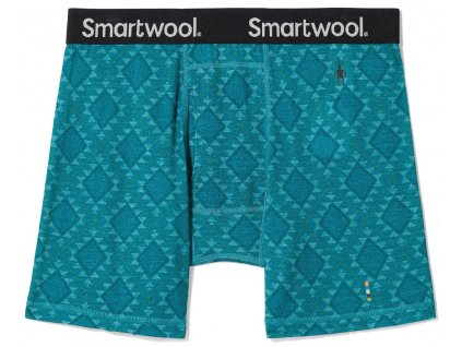 Smartwool MERINO PRINT BOXER BRIEF BOXED deep lake