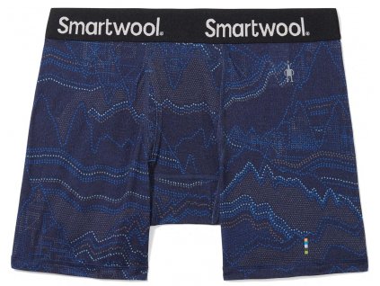 Smartwool MERINO PRINT BOXER BRIEF BOXED deep navy digital summit print