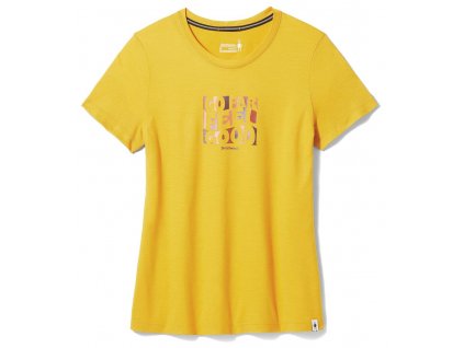 Smartwool W SWEET TRIP GRAPHIC SHORT SLEEVE TEE honey gold