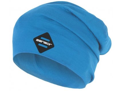 SENSOR ČEPICE MERINO ACTIVE LOGO modrá