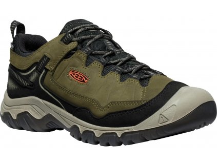 keen targhee iv wp men dark olive gold flame 01