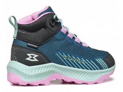 garmont 9 81 kids pulse mid wp corsair blue lavender rose