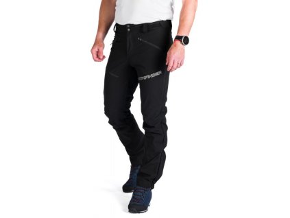 Northfinder DOUG black NO 3925OR 269 pánské softshellové kalhoty voděodolné