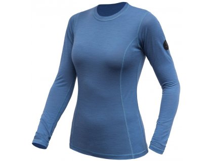 SENSOR MERINO AIR dámské triko dl.rukáv riviera blue