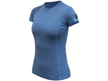 SENSOR MERINO AIR dámské triko kr.rukáv riviera blue