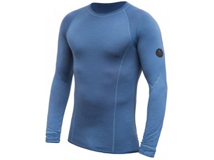 SENSOR MERINO AIR pánské triko dl.rukáv riviera blue