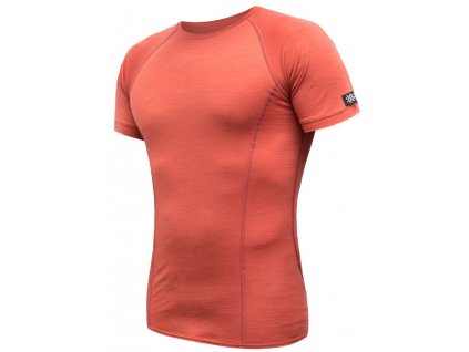 SENSOR MERINO ACTIVE pánské triko kr.rukáv terracotta