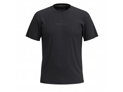 Smartwool LOGO GRAPHIC SHORT SLEEVE TEE SLIM FIT black  tričko