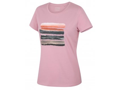Husky Dámské bavlněné triko Tee Vane L light pink  dámské tričko s krátkým rukávem