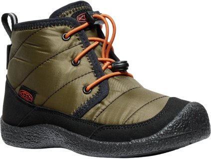 keen howser ii chukka wp children dark olive gold flame