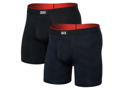 saxx multi sport mesh boxer brief fly 2pk full tilt chevron black