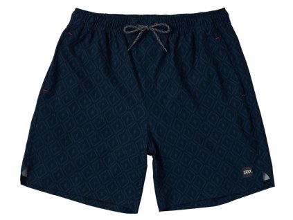 saxx multi sport 2n1 short 7 ikat check navy