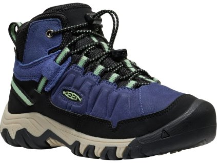 keen targhee iv mid wp youth skipper blue hemlock