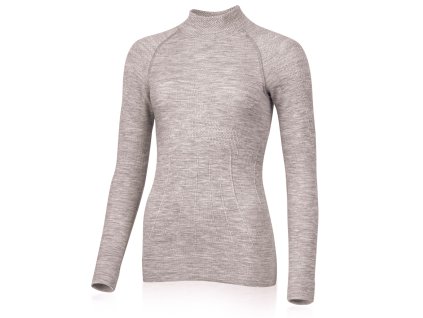 Lasting dámské merino triko WALISA béžové (Velikost L/XL)