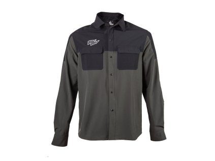 FT UNISEX RIDER LONG SLEEVE SHIRT OLIVE GREENBLACK