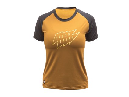 FT WOMEN'S HORIZON SHORT SLEEVE TEE GOLDENBLACK 1
