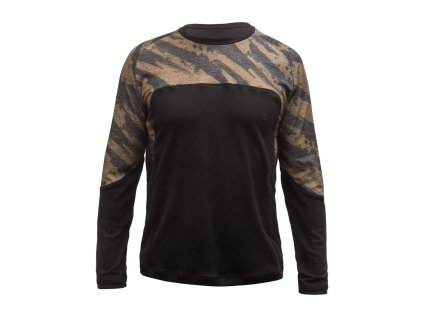 FT MEN'S ESCAPE MERINO LONG SLEEVE TEE BLACKBRUSH