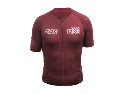 FT MEN'S LITE MERINO EVO JERSEY MERLOT RED 6