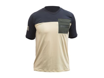 FT MEN'S HORIZON POCKET SHORT SLEEVE JERSEY SANDBLACK