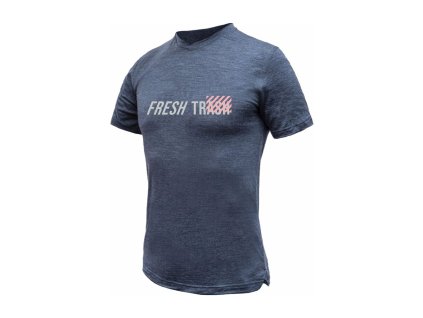 FT MEN'S MERINO TENCEL LOGO 2.0 TEE BLUE