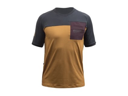 FT MEN'S HORIZON POCKET SHORT SLEEVE JERSEY GOLDENBLACK