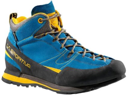 la sportiva boulder x mid gtx blue yellow