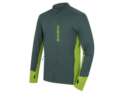 Husky Pánská mikina se zipem Tame zip M green (Velikost L)