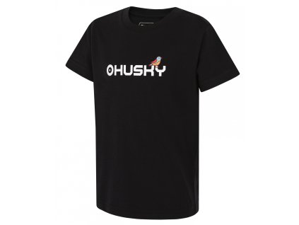 Husky Dětské bavlněné triko Tee Birdie K black (Velikost 128)