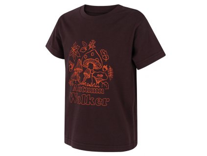 Husky Dětské bavlněné triko Tee Mushroom K brown (Velikost 128)