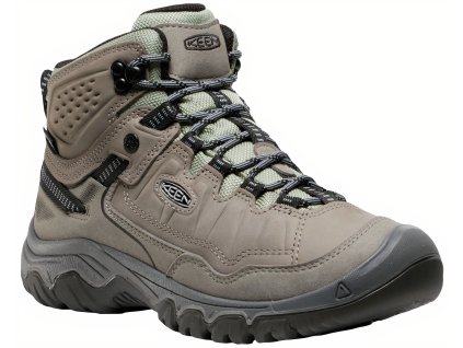 keen targhee iv mid wp women steel grey lily pad