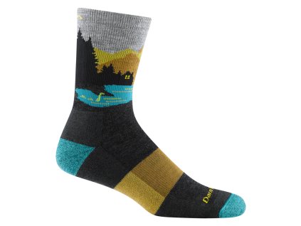 Darn Tough CLOSE ENCOUNTERS MICRO CREW MIDWEIGHT WITH CUSHION charcoal