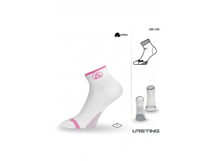 Lasting ABD ponožky pro aktivní sport 048 bílá