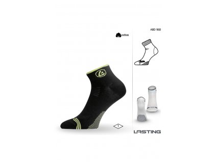 Lasting ABD ponožky pro aktivní sport 968 černá