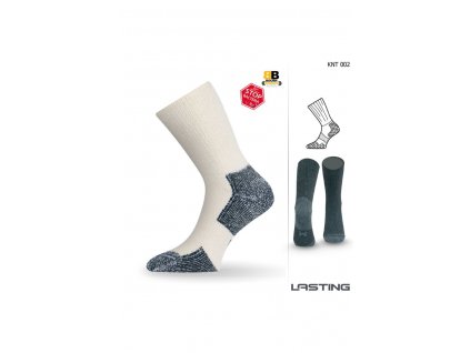 Lasting KNT 002 bílá funkční ponožky