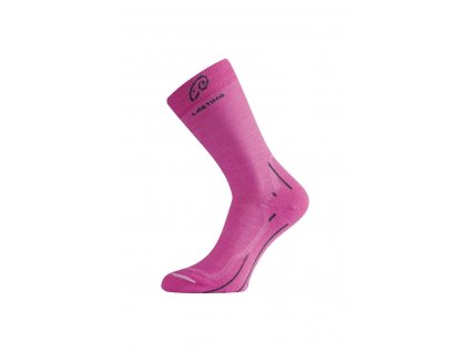 Lasting WHI 408 růžová merino ponožky